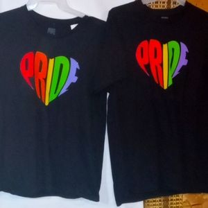 NWT PRIDE Tshirt SET/MEN Lg &LADY Lg